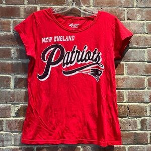 Red New England Patriots Short Sleeve Tee S